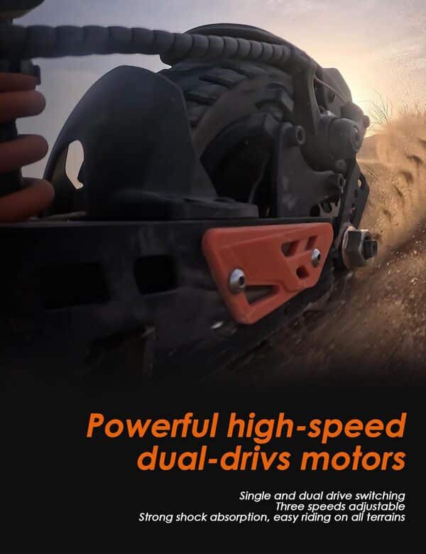 KUKIRIN G2 Master Trottinette Électrique Adulte, Batterie 52V 20,8Ah pour 70 km d'Autonomie, Moteur 2 * 1000W & Suspension Hydraulique, 10 Pouces Scooter Électrique lectrique Tout-Terrain à Pneus