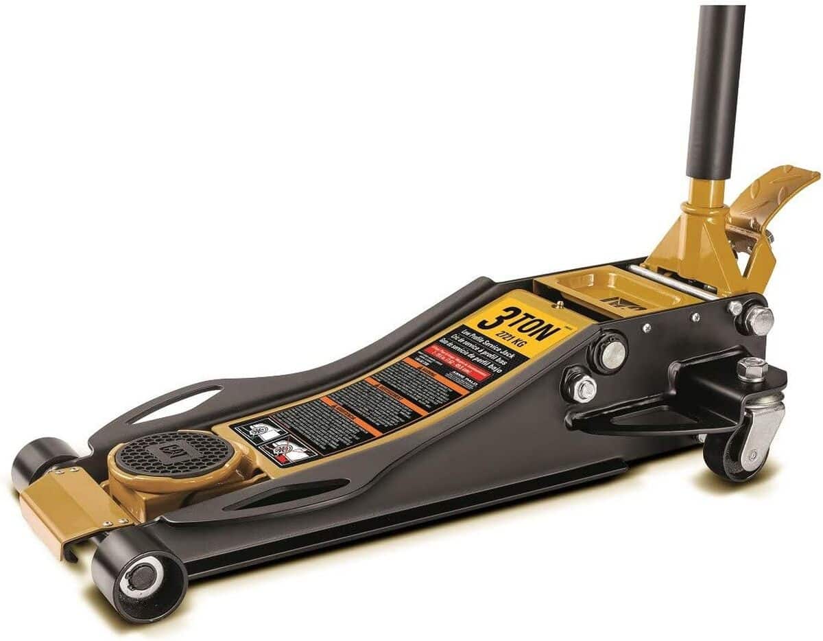 Test du cric hydraulique Caterpillar 3 tonnes