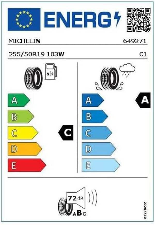 Pneu Été Michelin Pilot Sport 4 SUV 255/50 R19 103W STANDARD [Classe énergétique C]