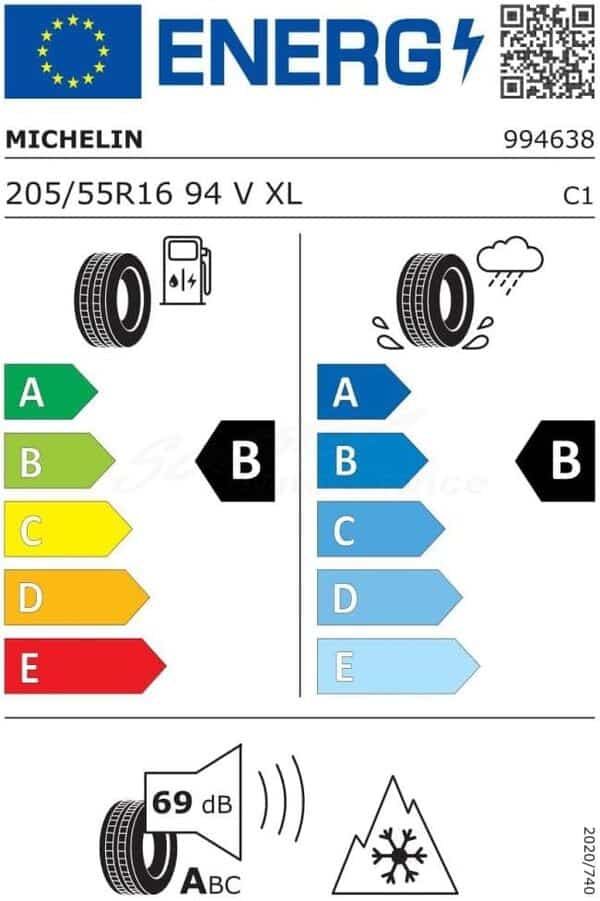 MICHELIN 205/55 R16 94V CROSSCLIMATE+ XL S1 [Classe énergétique B]