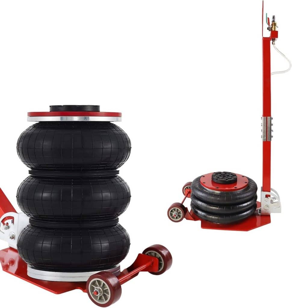 Test : cric pneumatique FIVMEN 3 tonnes avec poignée réglable