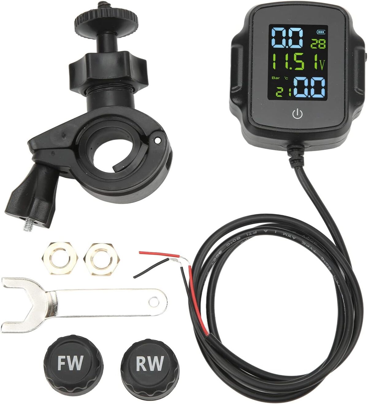 Test du système de surveillance Focket TPMS pour moto