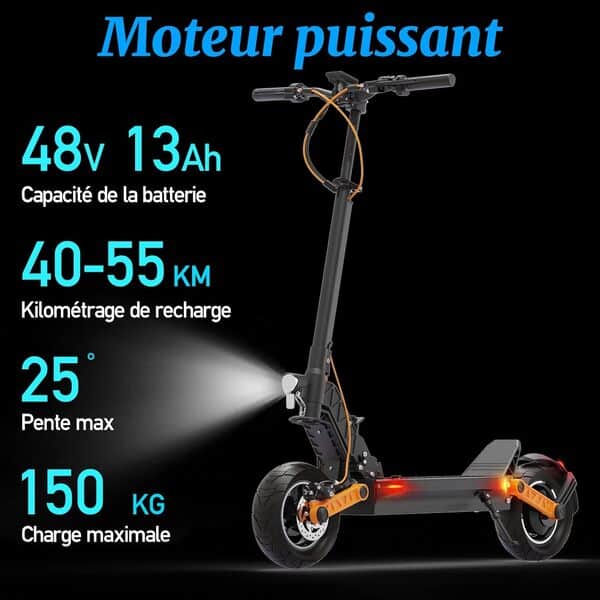 JOYOR Trotinette Electrique Adulte S Serie Autonomie 75-90KM Moteur 2000W Trottinette électrique Puissante Sportive Professionnelle Aventure Travail Pneus Tout-Terrain Scooter Electrique Adulte