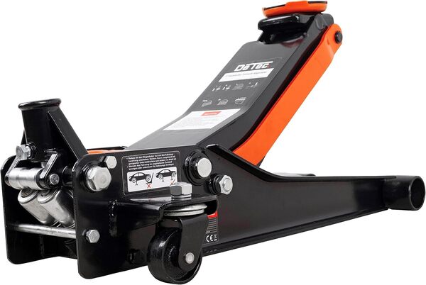 3t Quick Cric à entraînement pour véhicule de manœuvre, levier professionnel – Extra plat avec double piston – Levier de véhicule à pompe hydraulique