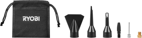 Ryobi - Compresseur & Gonfleur sans Fil 18 V One+ - jusqu'à 11 Bars/jusqu'à 500 L/Min - Livré avec 3 Embouts de gonflage (sans Batterie) - RMI18