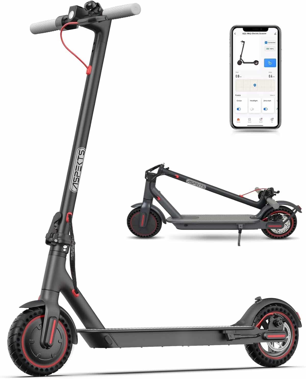 Test de la trottinette électrique Aspekts A20 Pro : performance et praticité