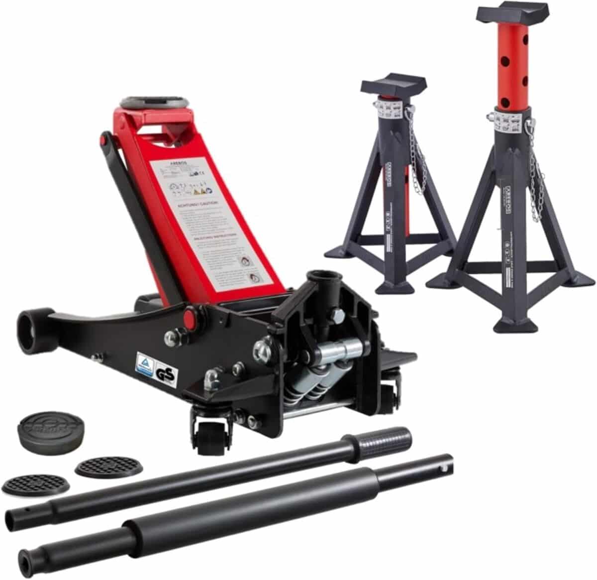 Test du cric hydraulique Arebos 3T : puissance et polyvalence