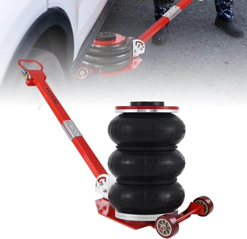 Test du cric pneumatique LZQ 3 tonnes : l'allié de votre garage