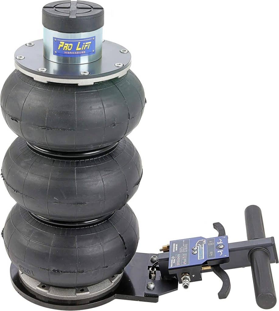 Test du cric pneumatique Pro-Lift-Werkzeuge 2 t pour véhicules