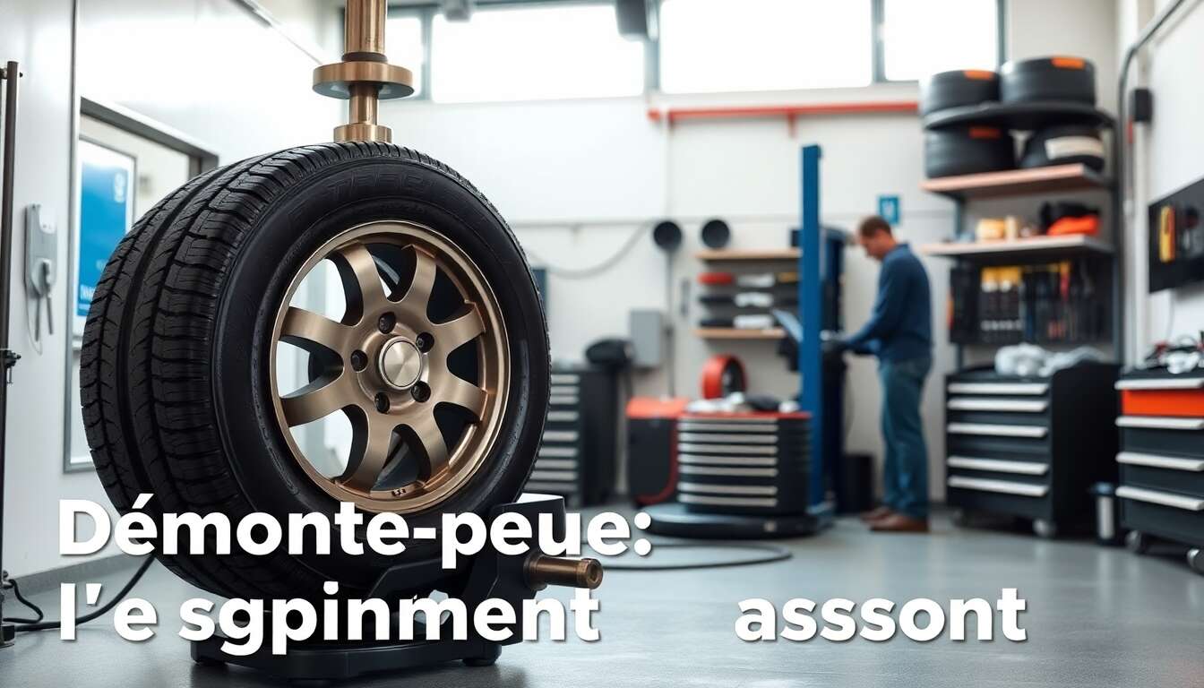 Utiliser le d&eacute;monte-pneu pour un d&eacute;montage efficace