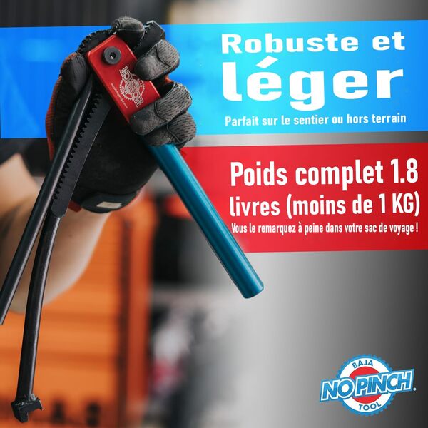 Kit Original Baja No Pinch pour Changement de Pneu pour Motocross, Enduro et Cross - Outil de Changement de Pneu Compact pour Motos Tout-Terrain pour Roues de 16