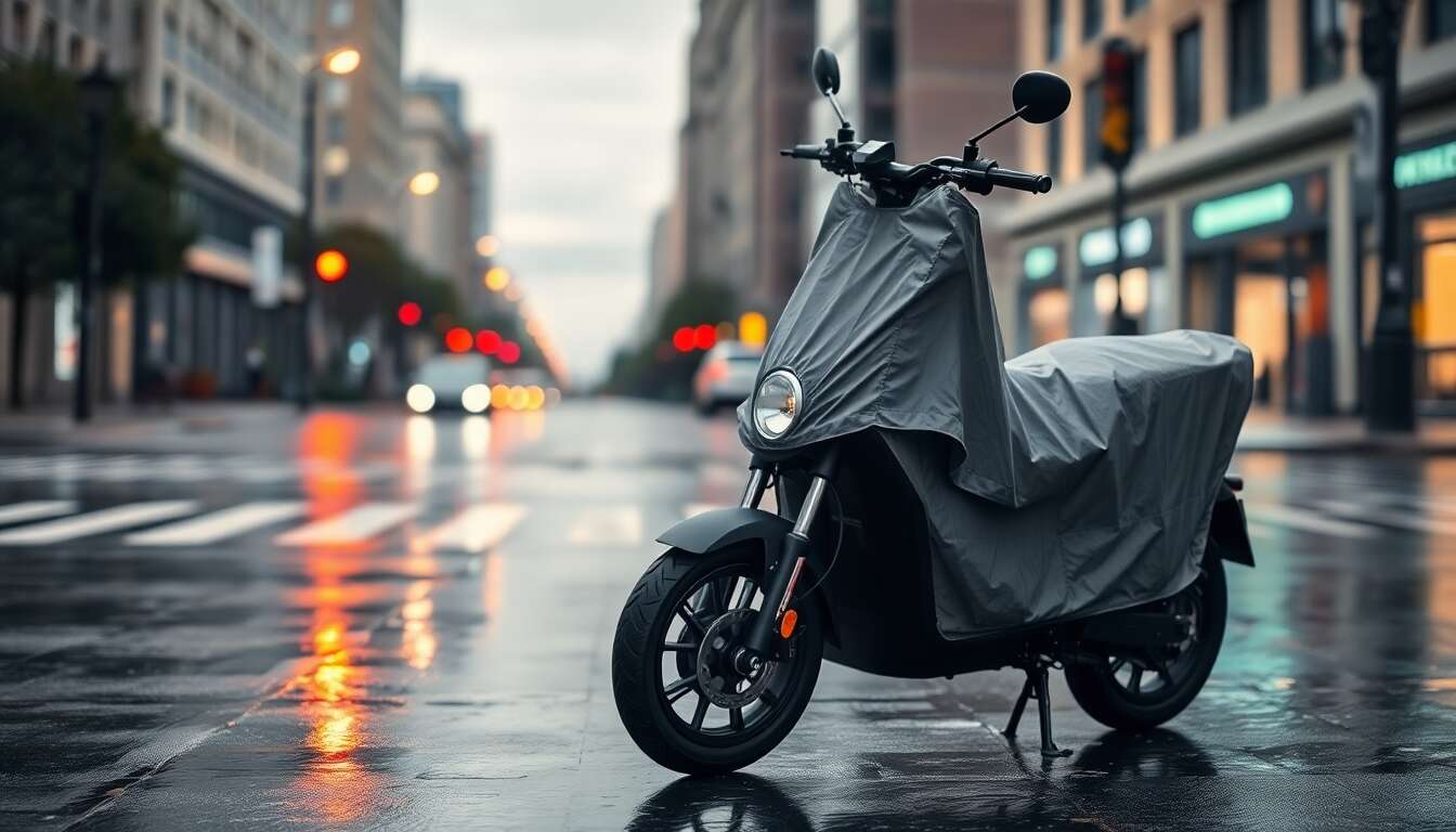 Prot&eacute;ger sa trottinette contre les intemp&eacute;ries