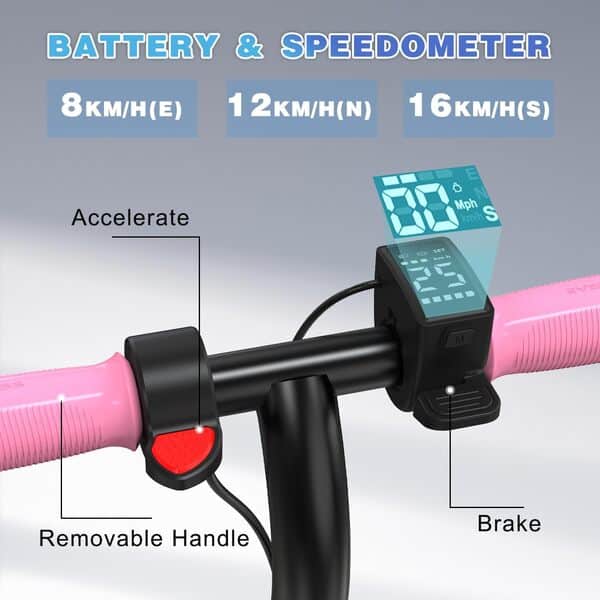 EVERCROSS E6 Trottinette Électrique pour Enfants, E-Scooter Portable de 7