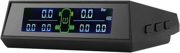 Détecteur de Pression des Pneus, Système de Surveillance de la Pression des Pneus Détecteur TPMS à énergie Solaire avec Capteur Externe LCD 6 pour Camping-car