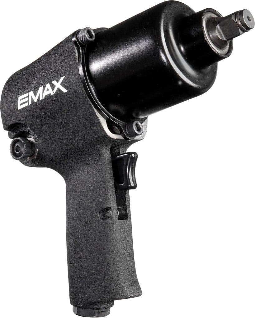 Test : clé à chocs pneumatique EMAX EATIW05S1P, puissance et performance