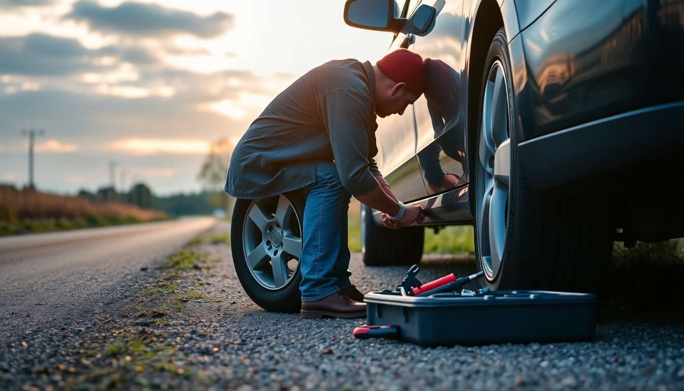 Que faire en cas de pneu crevé ?