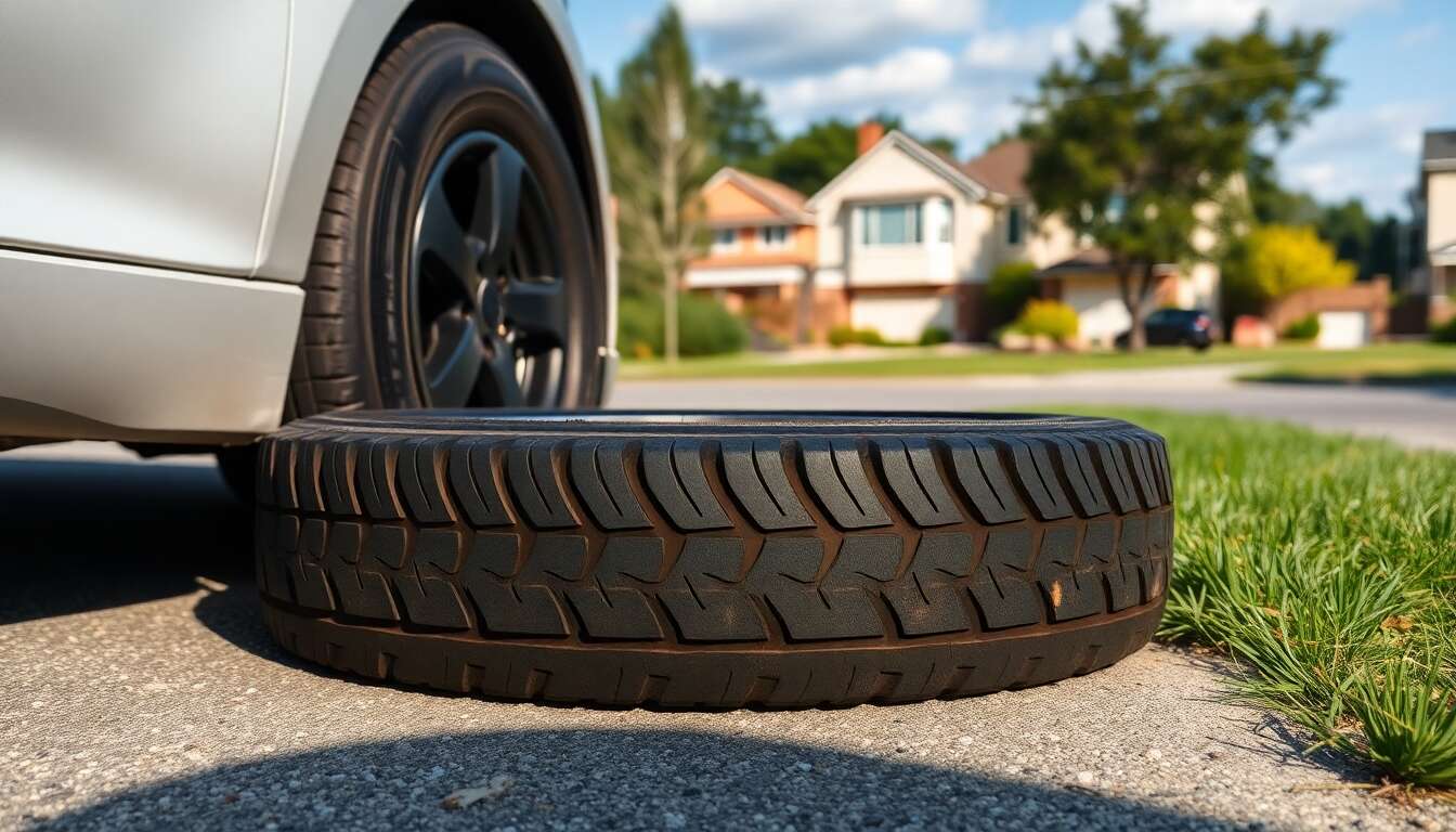 Identifier un pneu crev&eacute;