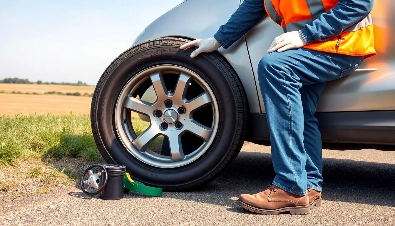 Les &eacute;tapes pour changer une roue en s&eacute;curit&eacute;