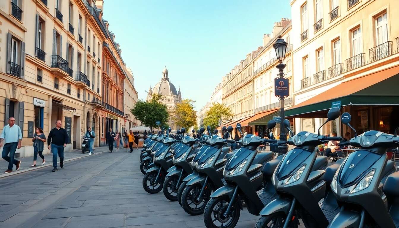 R&egrave;gles de stationnement pour les trottinettes &eacute;lectriques