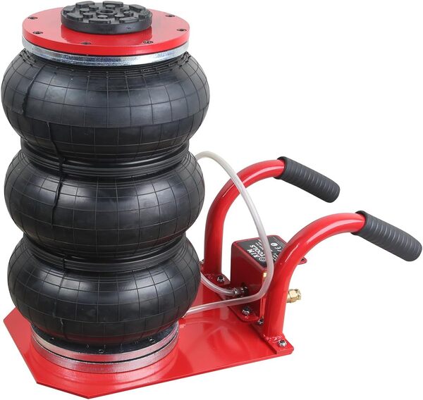 AIM Tools Cric Pneumatique 3 Ton Cric de Levage Rapide Pneumatique, Cric Pneumatique Gonflable Triple Sac pour Réparation de Voiture Tout Terrain Atelier Changement de Pneus