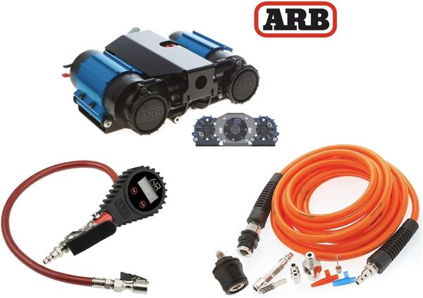 ARB Compresseur d'air double et kit de gonflage de pneus haute performance 12 V avec gonfleur de pneu numérique