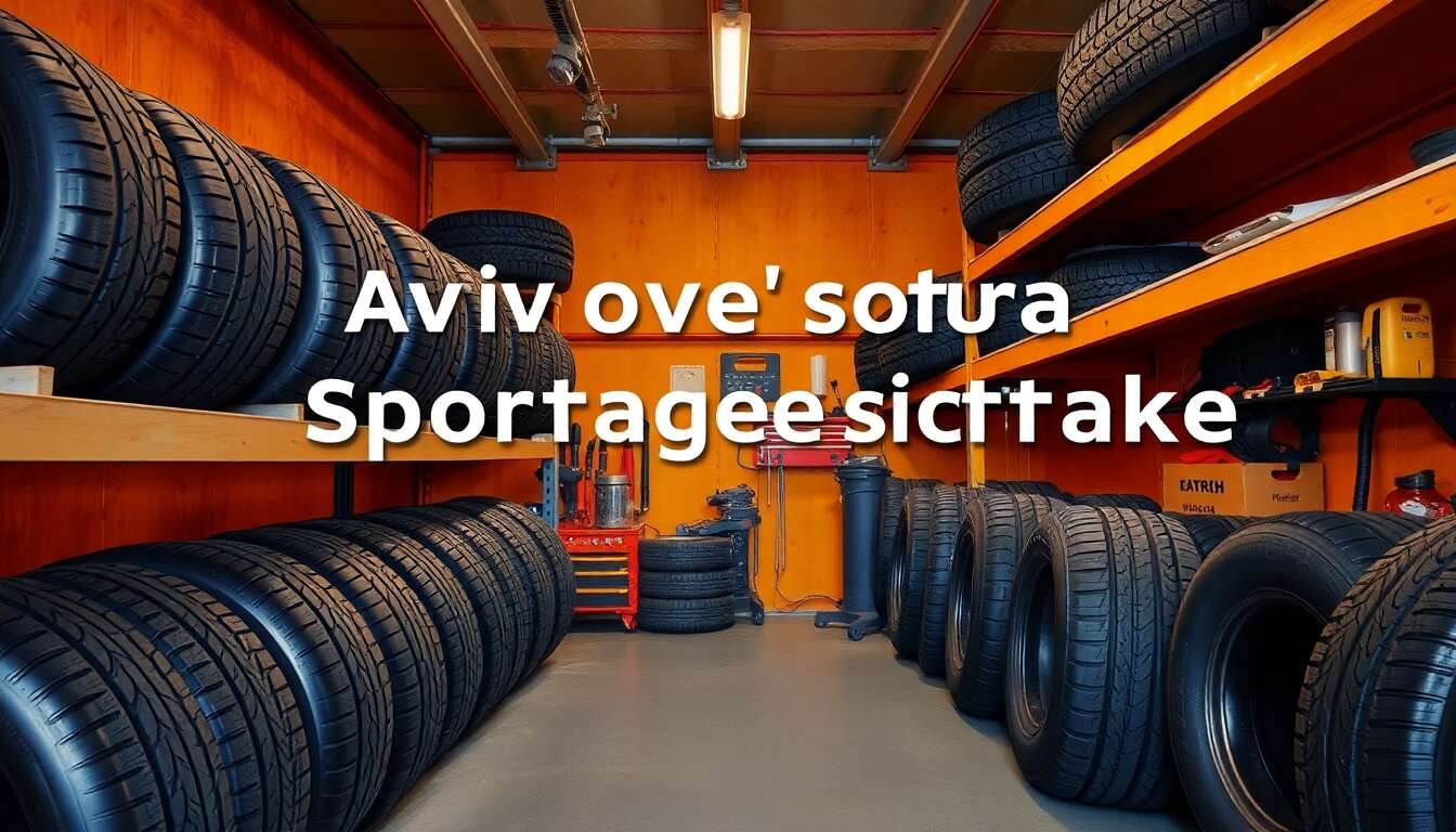 Stockage et entretien des pneus retir&eacute;s