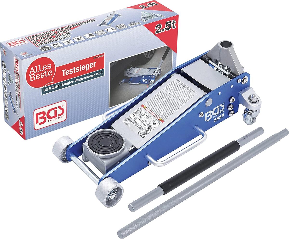 Test : cric rouleur hydraulique BGS 2889 en aluminium-acier