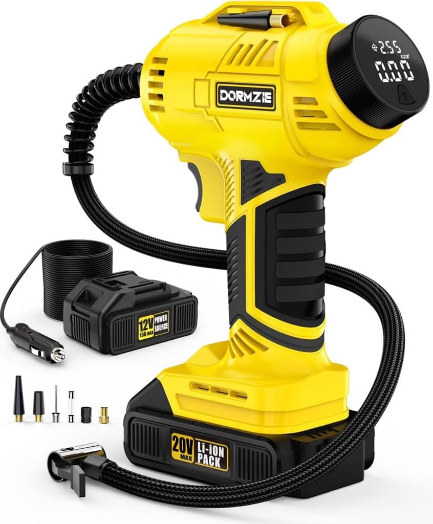 Test du gonfleur de pneu portatif 150 PSI : confort et efficacité