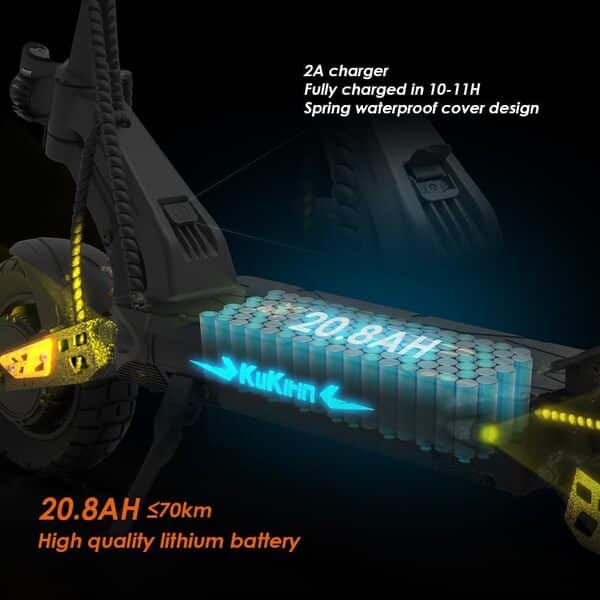 Trottinette Électrique KUKIRIN G2 Master, Moteur 2 * 1000W Batterie 52V 20.8Ah 70km,Trottinette électrique Adulte, Pneus 10 Pouces, Trotinette Electrique Adulte Tout Terrain