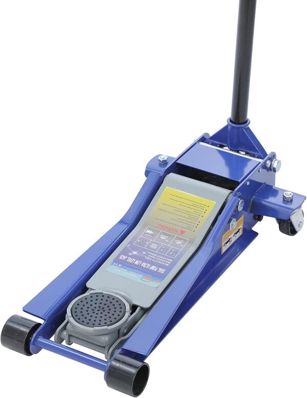 KATSU Cric Hydraulique Rouleur à Profil Bas 3T Hauteur de Levage Max 505 mm Outil de Levage de Garage pour Voiture, Camion, Remorque, Réparation Auto