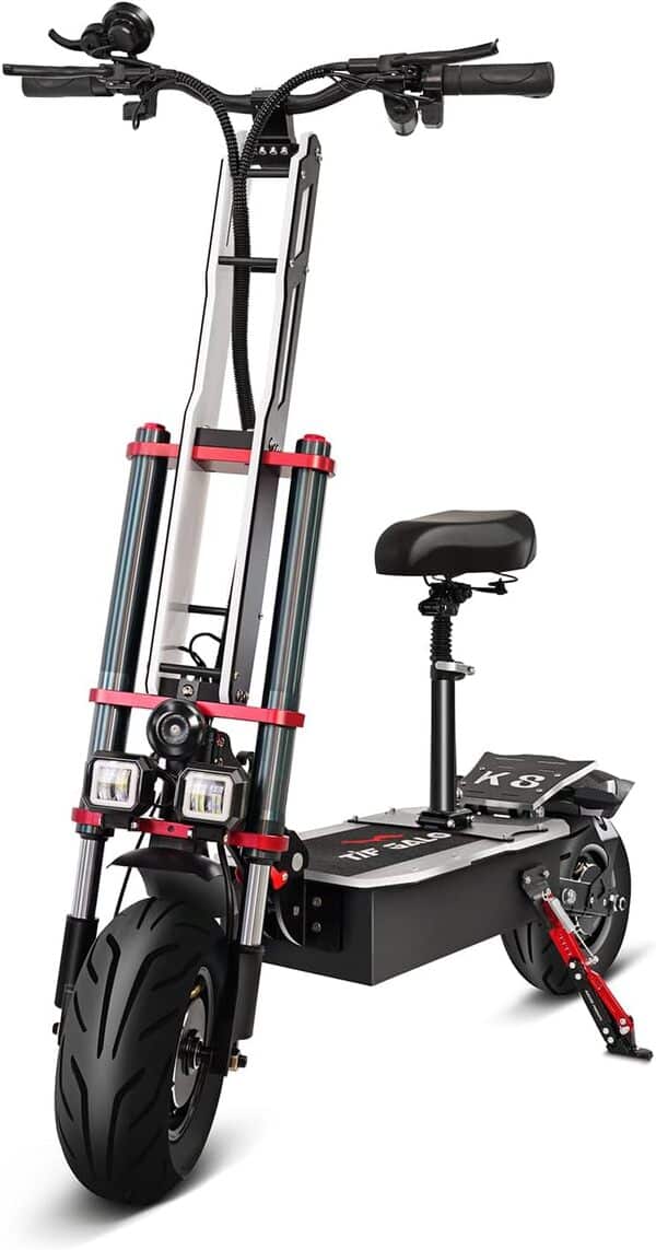 Scooter électrique Adulte Lohang, Double Moteurs, Batterie au Lithium 60V 38AH, autonomie de 100 km, pneus 12 Pouces, Suspension complète, Scooter électrique Rapide, Charge maximale 250 kg.