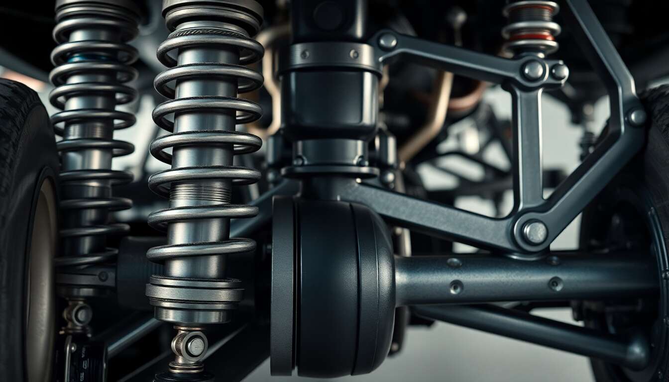 Introduction aux suspensions : diff&eacute;rences et r&ocirc;les des amortisseurs et structures rigides