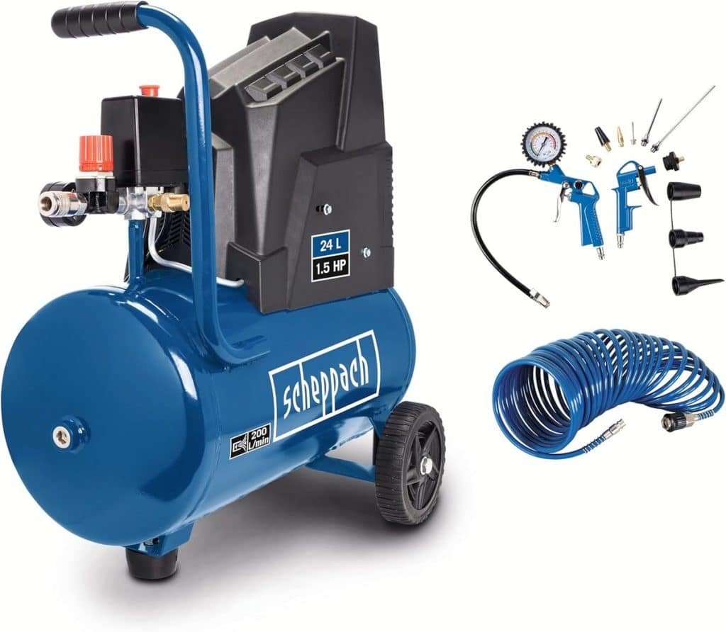 Test du compresseur Scheppach HC30o : puissant et bien équipé