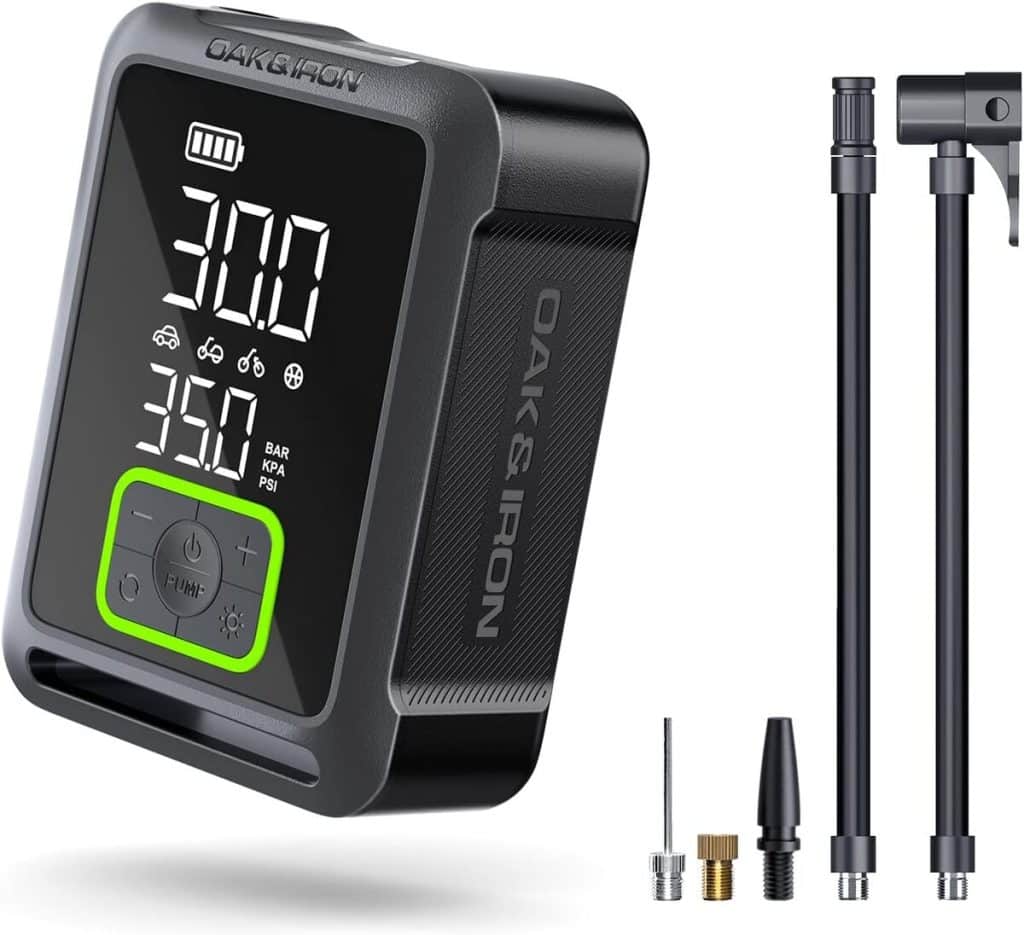 Test du gonfleur de pneus Oak & Iron : mini compresseur portatif 150 PSI