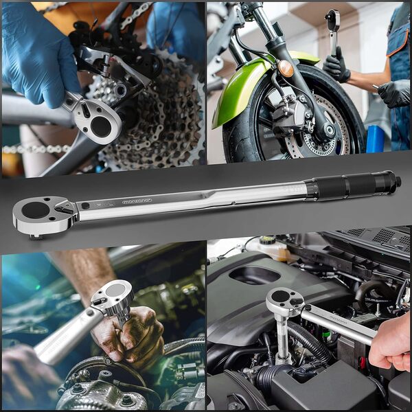 Deuba® Cric hydraulique 3 tonnes levée 135-400mm Valise Rangement Patins cric de Lavage clé dynamométrique 6pcs 40-210Nm Voiture camionnette SUV