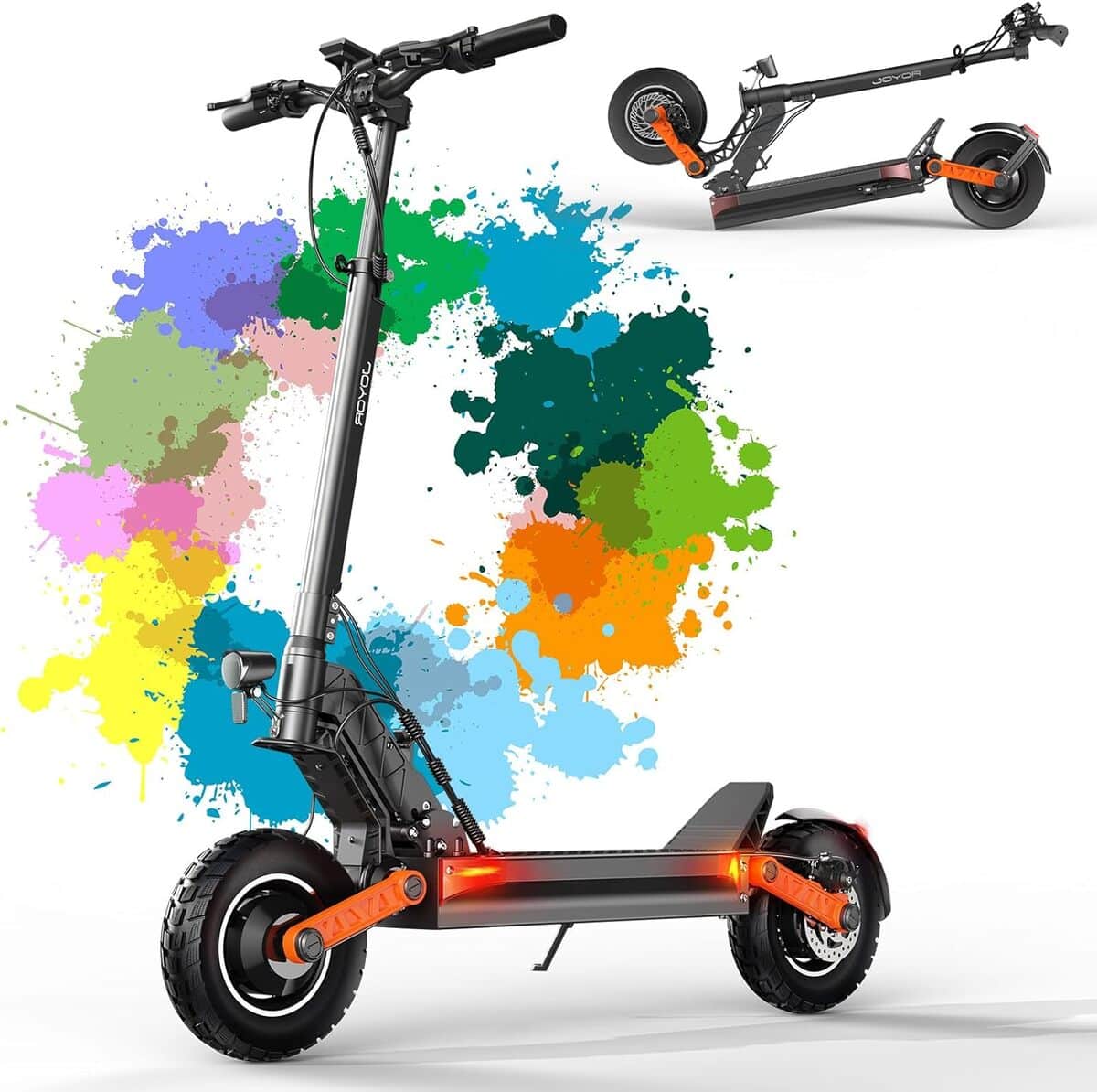 Test de la trottinette électrique Joyor S5 : moteur puissant et suspension totale