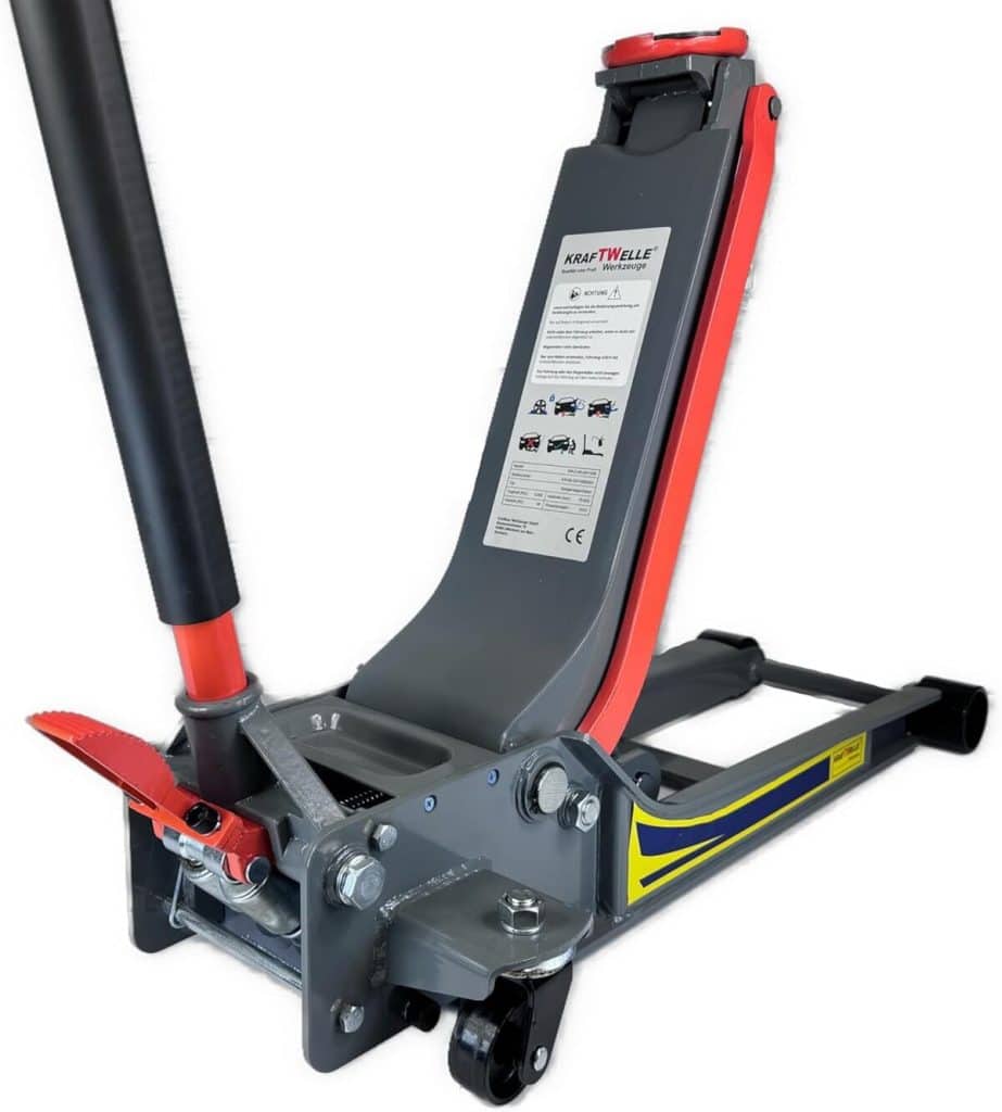 Test du cric hydraulique Kraftwelle 5 tonnes