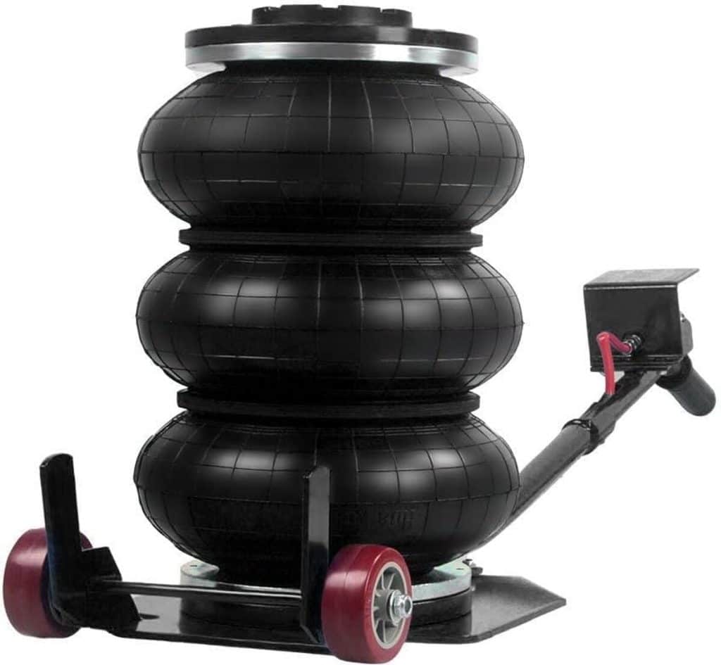 Test du cric pneumatique Anbull 3T : performance et puissance pour 6600 lbs