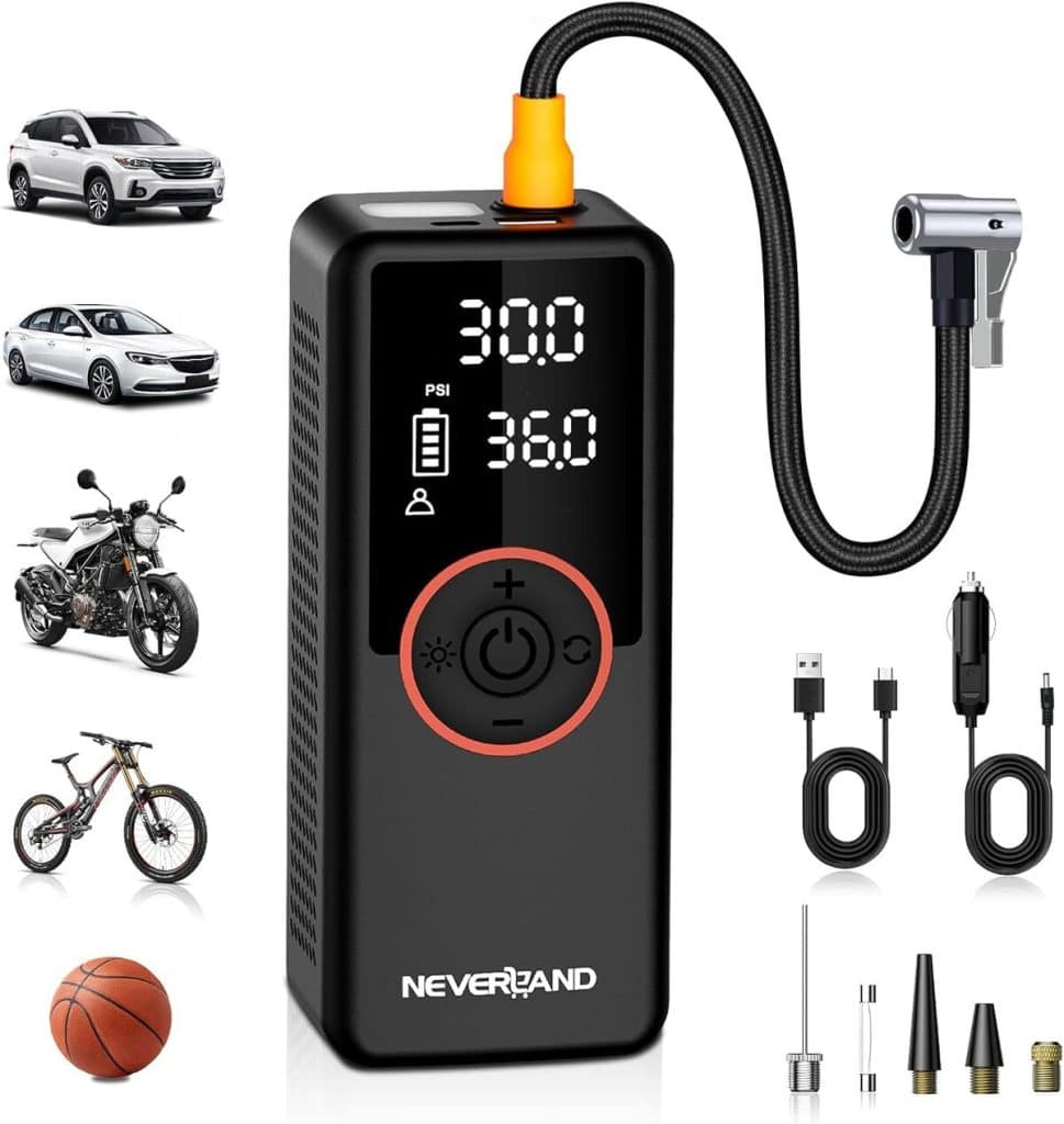 Test du gonfleur portable Neverland 25 000 mAh : puissance et polyvalence