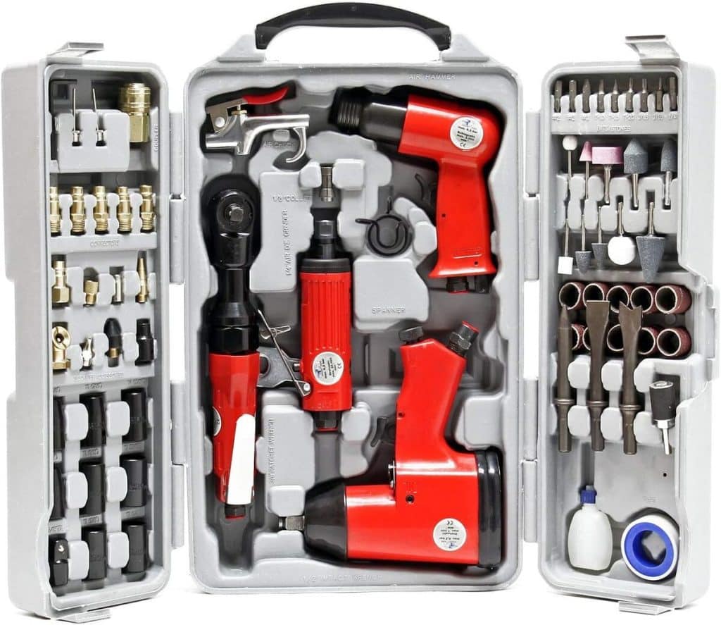 Test du jeu d'outils pneumatiques WilTec 71 pièces