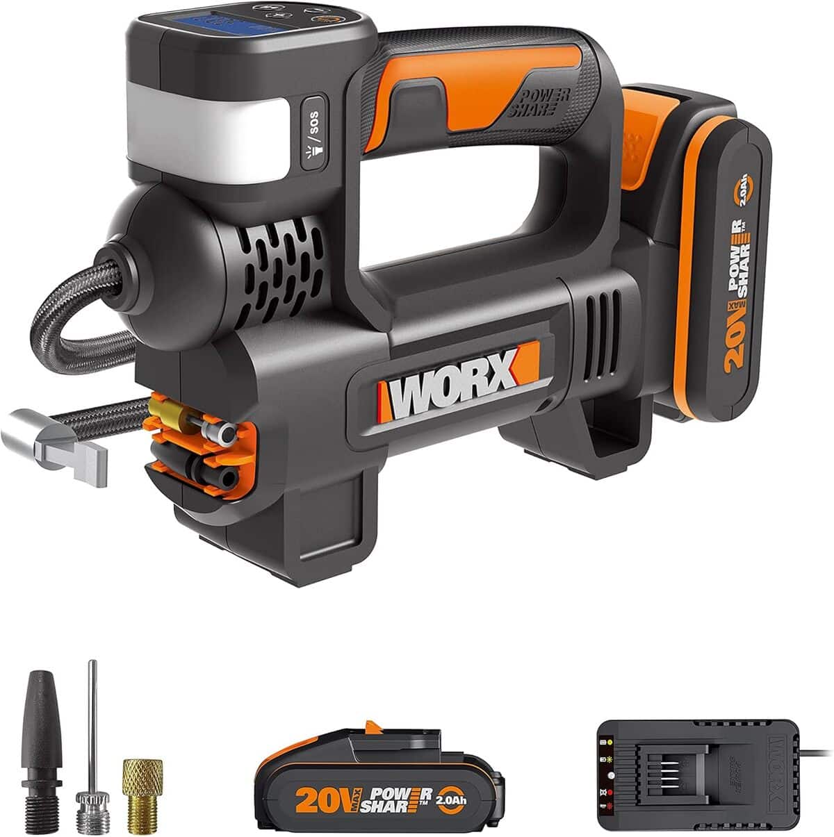 Test du compresseur à air portatif WORX 20V WX092 : performance assurée