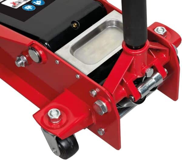 KS Tools - 161.0366 - Cric hydraulique - Cric Voiture 3T avec 2 Roues directionnelles - Hauteur Min 120 et Max 460 mm