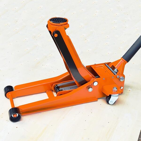 AIM Tools Cric Hydraulique Rouleur à Profil Bas 3T Hauteur de Levage Max 500 mm Outil de Levage de Garage pour Voiture, Camion, Remorque, Réparation Auto 161223