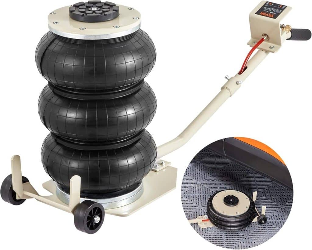 Test : cric pneumatique VEVOR 3 tonnes, l'outil idéal pour votre atelier