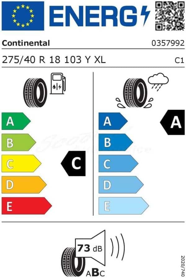 Continental PremiumContact 6 XL FR - 275/40R18 103Y - Pneu Été