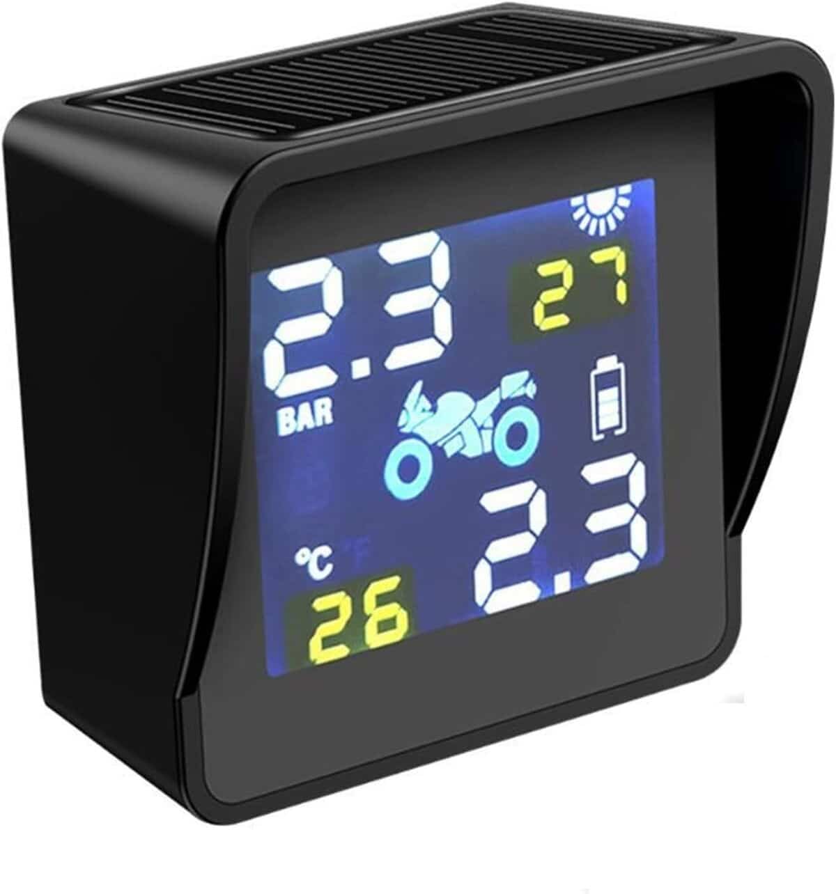 Test du système de surveillance de pression des pneus USB Solar Moto