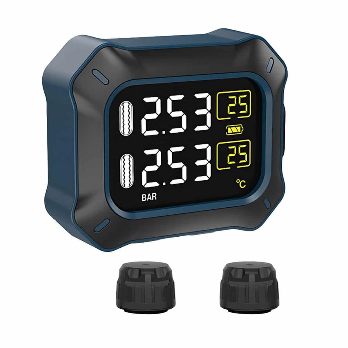 Test du système de surveillance des pneus OBEST TPMS Moto