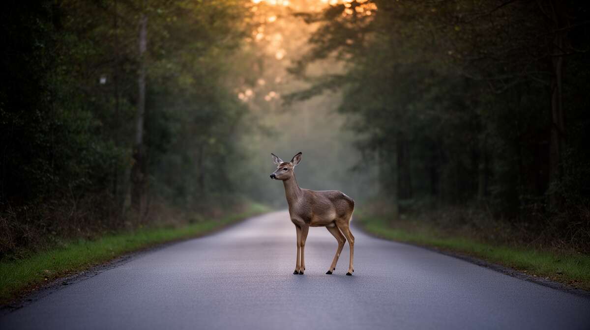 R&eacute;agir efficacement face &agrave; un animal sur la route