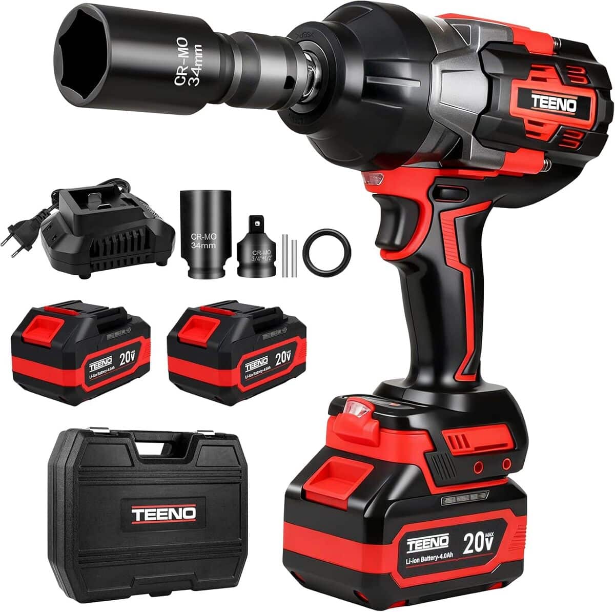 Test : clé à chocs Teeno sans fil 1600 N·m, tête pivotante