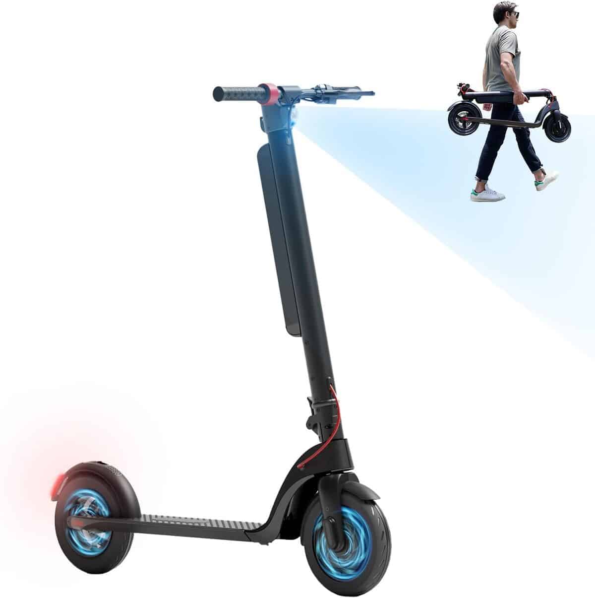 Test de la trottinette HX électrique 350W avec batterie amovible